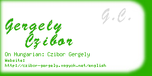 gergely czibor business card